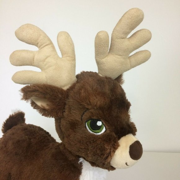 Build A Bear Dasher Santa's Christmas Reindeer Stuffed Animal 18" Leather Hooves - Picture 4 of 12